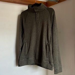 Sonoma Mock Turtleneck Sweater In Olive Green, Size M